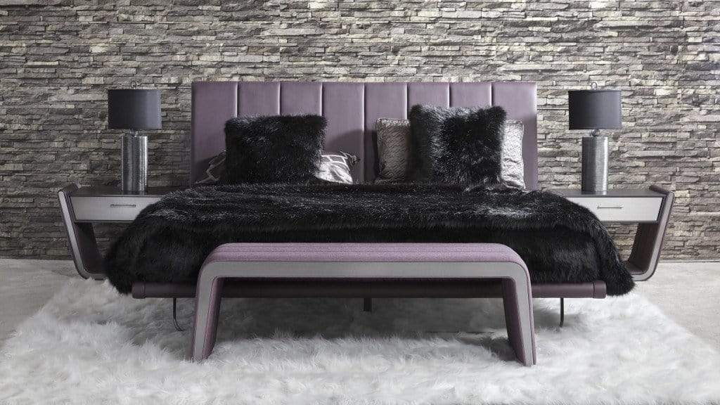 Elite Modern Nightstands Zina Nightstand Left Hand Facing 9017L-CP | Elite Modern