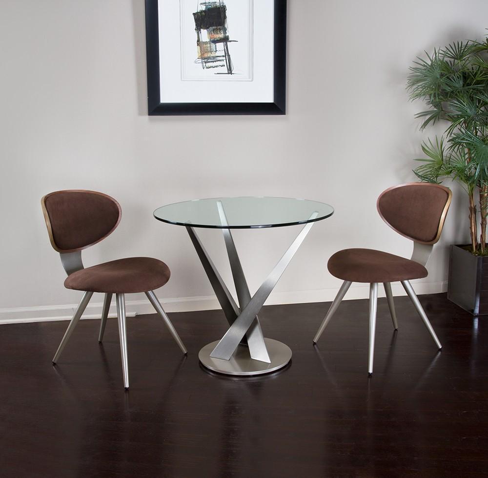Elite Modern Crystal Bistro Table - Thumbnail 4