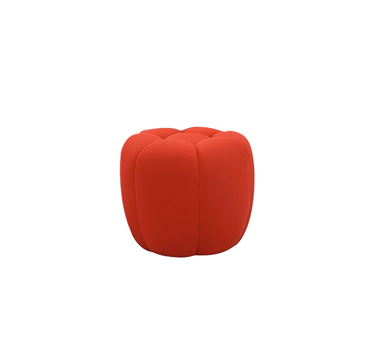 Fantasy Fabric Ottoman in Red