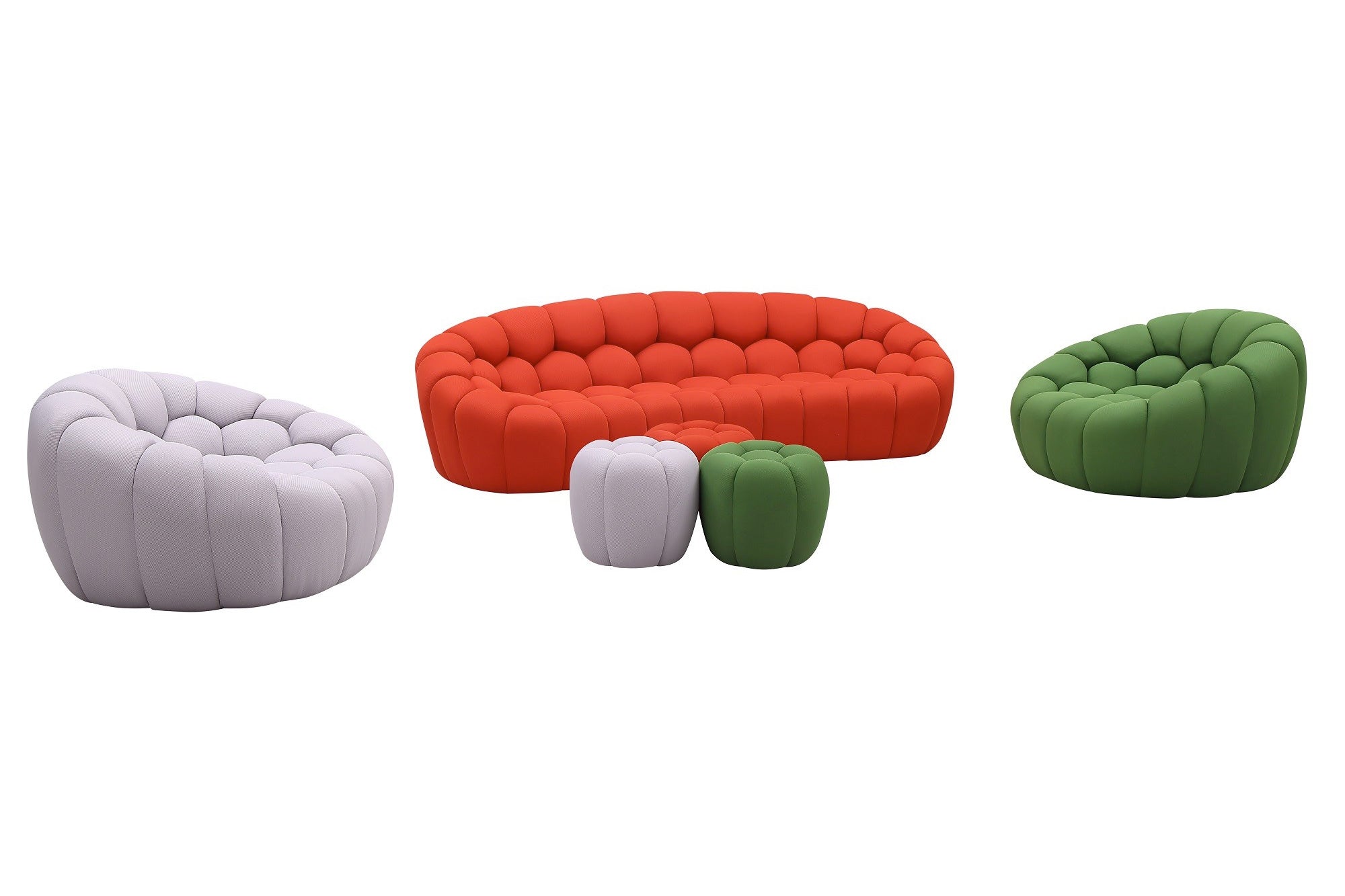 Fantasy Fabric Sofa in Green - Canal Furniture