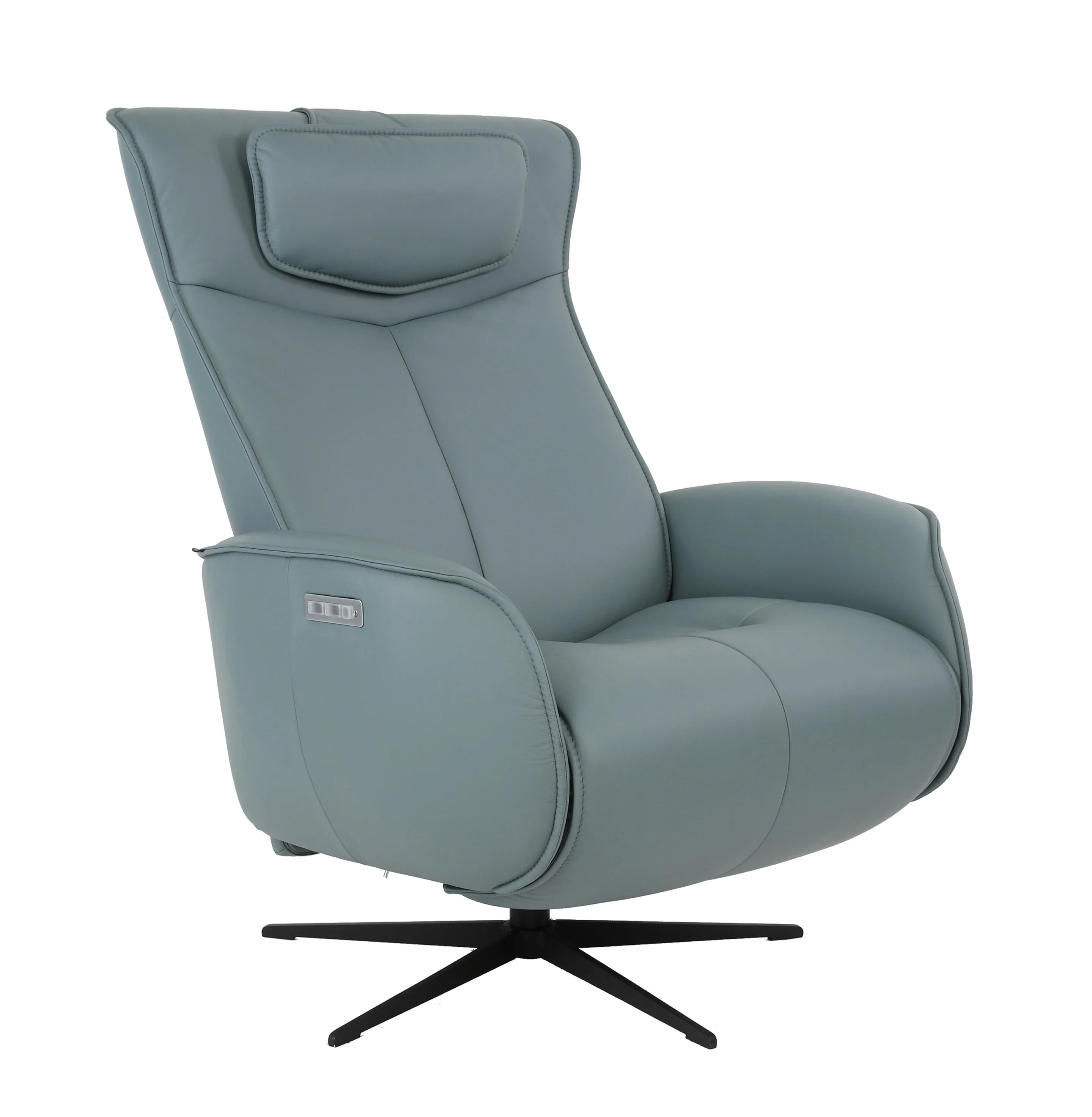 Fjords Chair Axel Recliner with Battery in Ice | Fjords