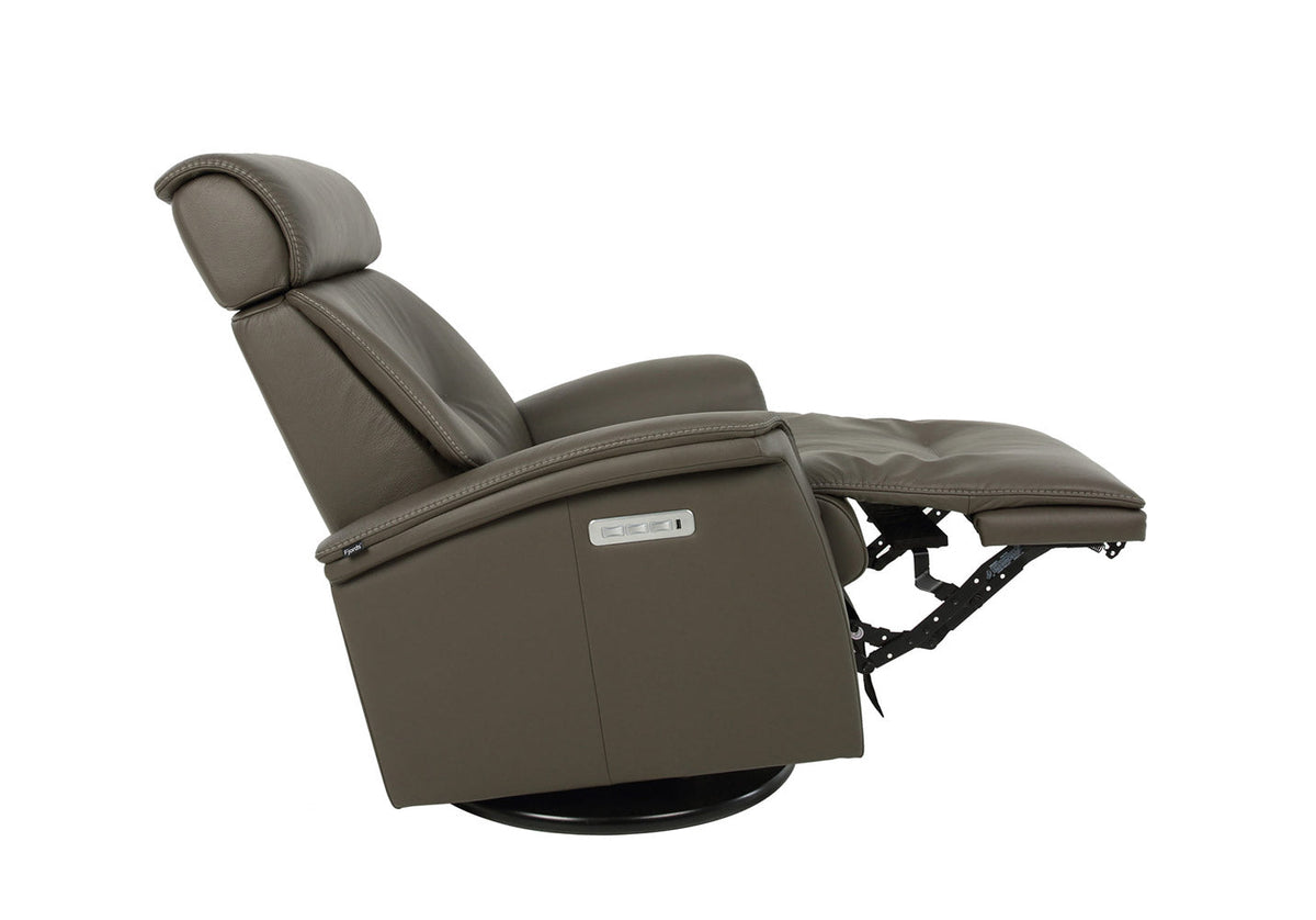 Fjords Chair Rome Graphite Recliner w/ Contrast Stitch | Fjords