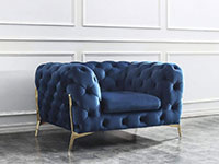 Glamour Blue Sofa Collection | J&M Furniture