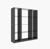 Grey Cloud  Wall Unit in High Gloss - Canal Furniture