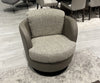 i743 Pienza Swivel/Rocking Armchair in Taupe | Incanto - Canal Furniture