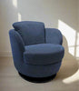 i743 Pienza Swivel/Rocking Armchair in Blue | Incanto - Canal Furniture