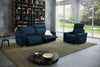 i790 Reclining Leather Sofa in Blue | Incanto - Canal Furniture