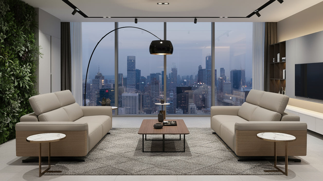 i803 Leather Loveseat | Incanto - Canal Furniture