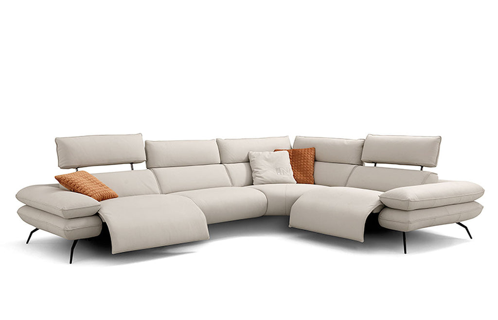 Mira i861 Reclining Leather Sectional | Incanto - Canal Furniture