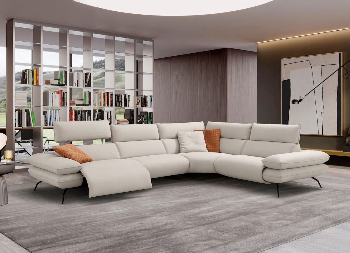 Mira i861 Reclining Leather Sectional | Incanto - Canal Furniture
