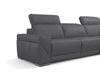 i912 Reclining Leather Sectional in Blue Grey | Incanto - Canal Furniture
