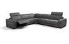 i912 Reclining Leather Sectional in Blue Grey | Incanto - Canal Furniture
