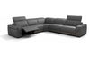 i912 Reclining Leather Sectional in Blue Grey | Incanto