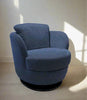 Incanto Italian Attitude Chair i743 Pienza Swivel/Rocking Armchair in Blue | Incanto
