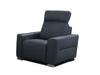 Incanto Italian Attitude Chair i790 Reclining Leather Chair in Blue | Incanto