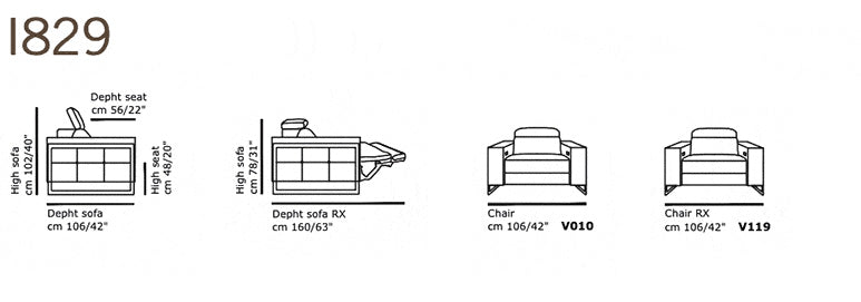 Incanto Italian Attitude Chair i829 Reclining Chair | Incanto
