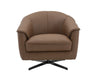 Incanto Italian Attitude Chair Sloan Swivel Chair in Cognac | J&M Furniture