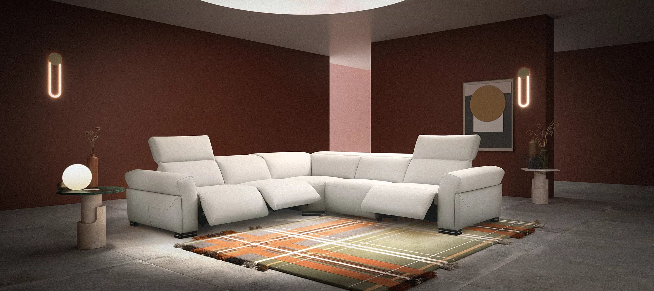 Incanto Italian Attitude Couches & Sofa Genesis i873 Reclining Sectional | Incanto