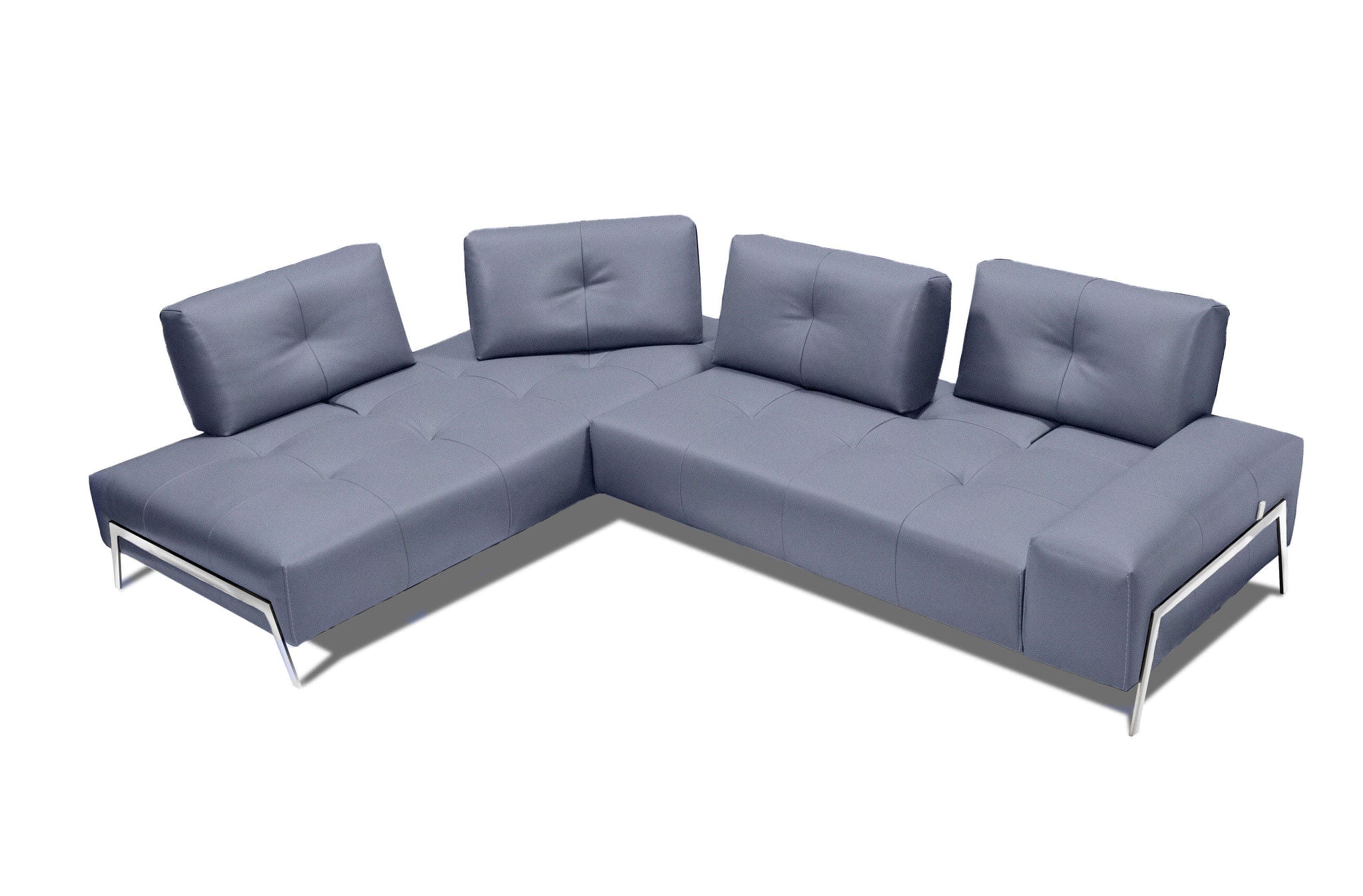 Incanto Italian Attitude Couches & Sofa i763 Sectional Sofa in Light Blue | Incanto