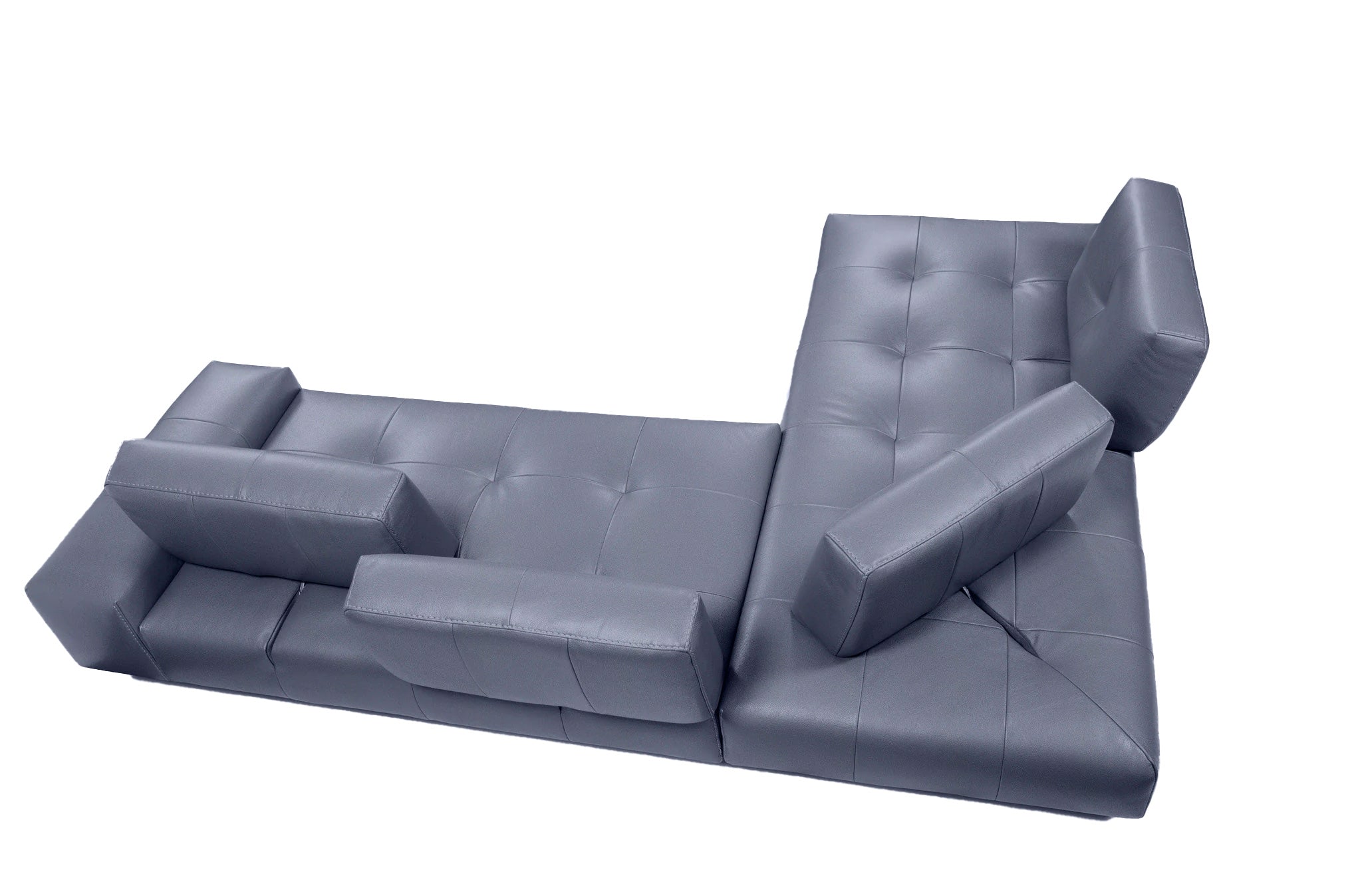 Incanto Italian Attitude Couches & Sofa i763 Sectional Sofa in Light Blue | Incanto
