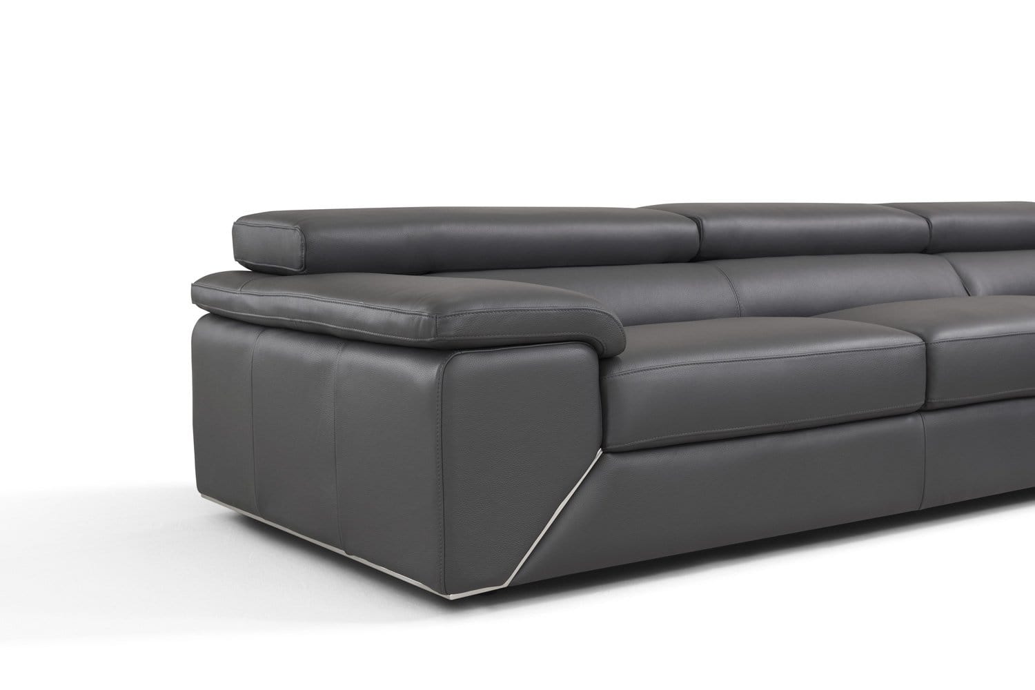 Incanto Italian Attitude Couches & Sofa i788 U-Shaped Sectional Sofa in Slate Grey | Incanto