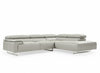 Incanto Italian Attitude Couches & Sofa i794 Sectional in Light Grey | Incanto