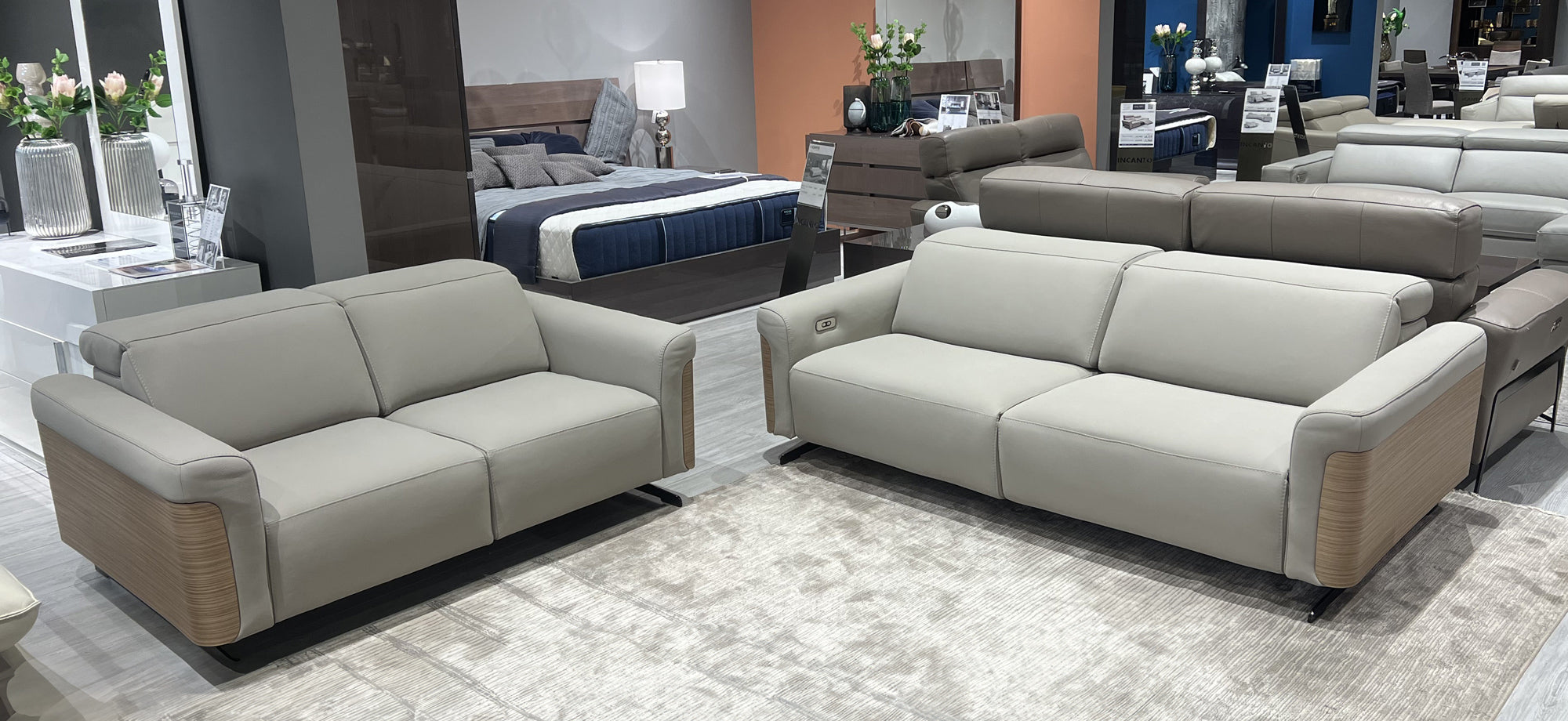 Incanto Italian Attitude Couches & Sofa i803 Reclining Leather Sofa | Incanto
