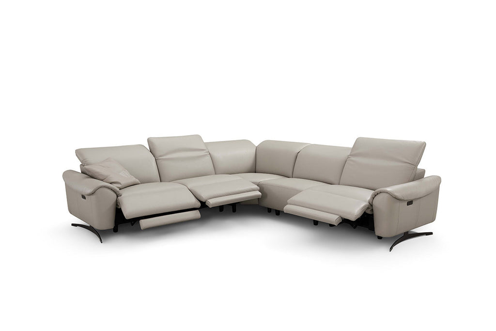 Incanto Italian Attitude Couches & Sofa i948 Reclining Sectional Sofa in taupe | Incanto