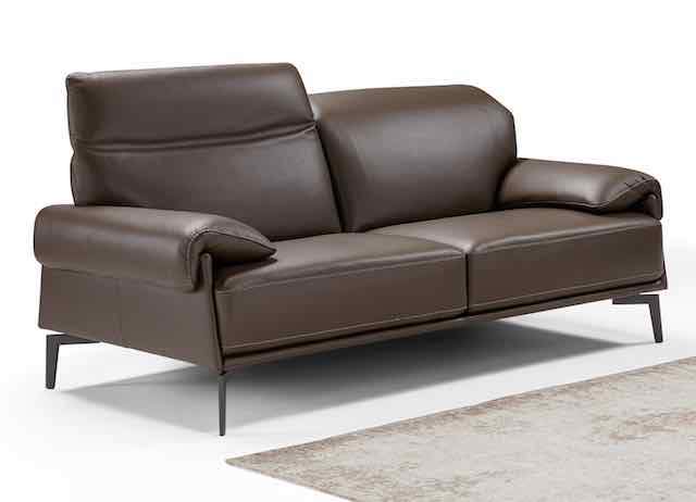 Incanto Italian Attitude Couches & Sofa No Thanks / Add Loveseat Norma Leather Sofa Collection in Walnut | Max Divani