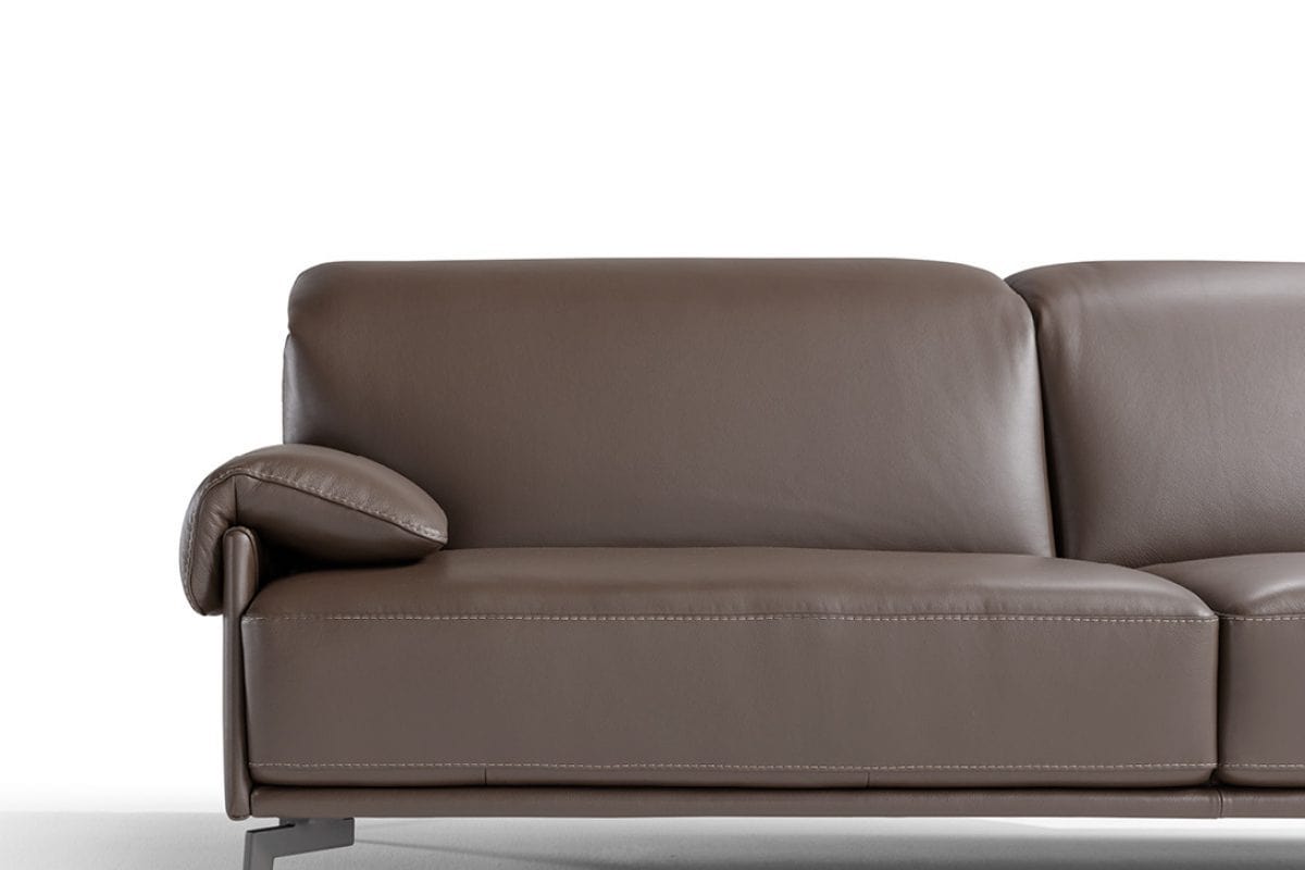 Incanto Italian Attitude Couches & Sofa Norma Leather Sofa Collection in Walnut | Max Divani