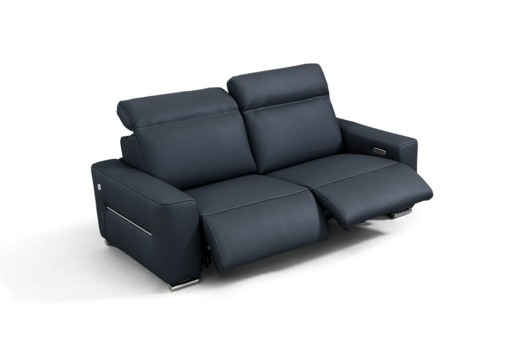 Incanto Italian Attitude Loveseat i790 Reclining Leather Loveseat in Blue | Incanto