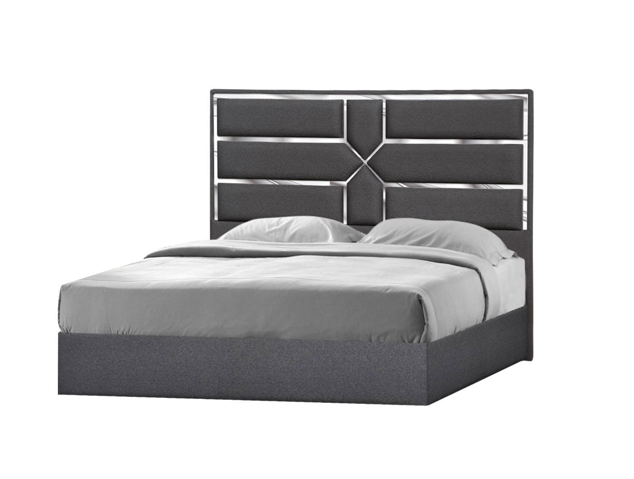 J and M Furniture Bed Da Vinci Bed in Charcoal