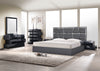 J and M Furniture Bed Degas Bed in Charcoal | J&M Furniture