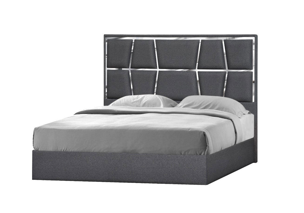 J and M Furniture Bed Degas Bed in Charcoal | J&M Furniture