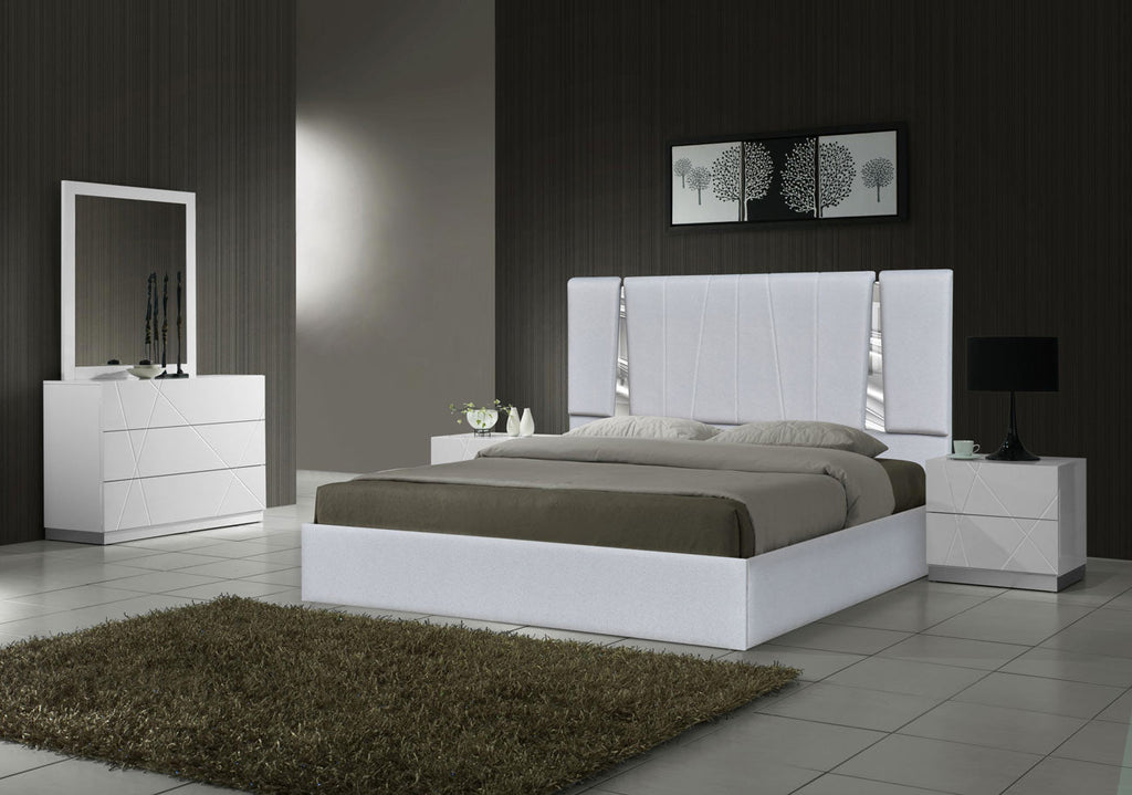 J and M Furniture Bed Matisse Bed in Silver Grey