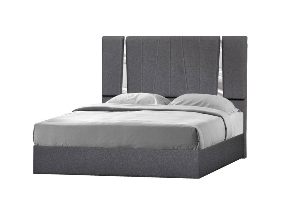 J and M Furniture Bed Matissee Bed in Charcoal