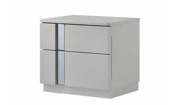 J and M Furniture Bedroom Add 1 Nightstand Palermo Nightstand in Grey