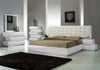 J and M Furniture Bedroom Sets Milan Modern Bed in White | J&M Furniture