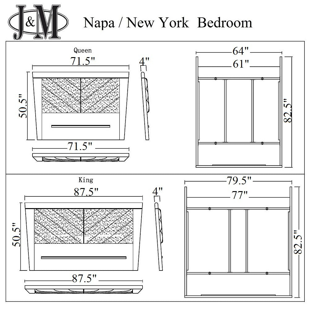 J and M Furniture Bedroom Sets New York Modern Bed | J&M Furniture
