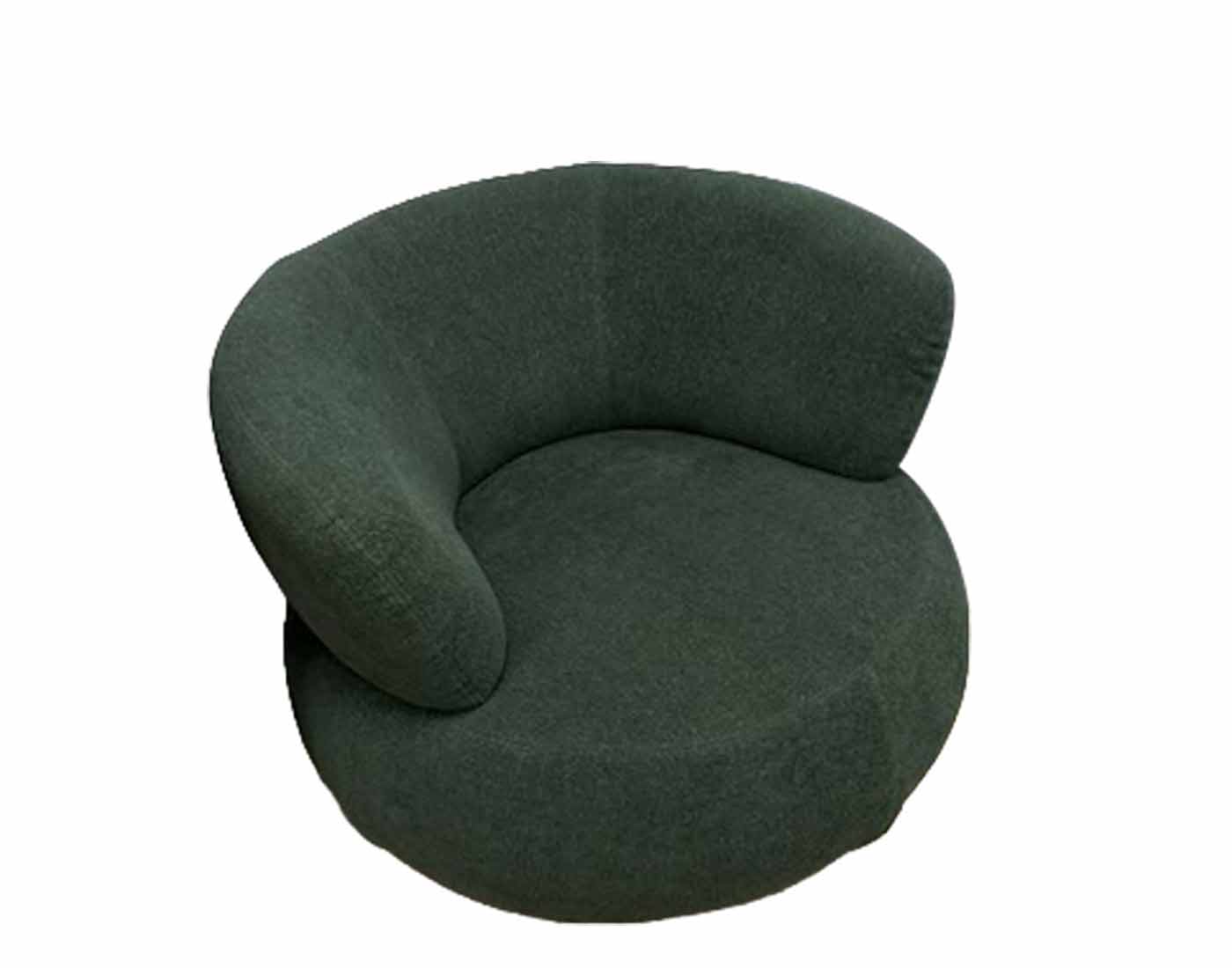 J and M Furniture Chair HF5512A Modern Fabric Armchair in Dark Green | J&M Furniture