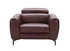 J and M Furniture Chair Lorenzo Motion Chair in Merlot | J&M Furniture