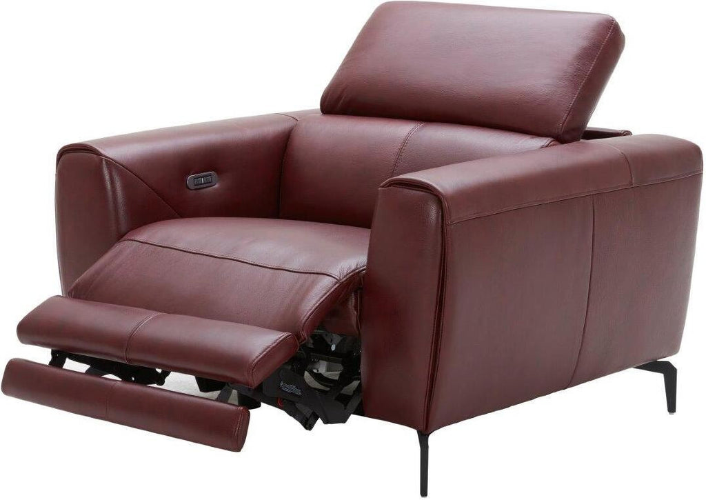 J and M Furniture Chair Lorenzo Motion Chair in Merlot | J&M Furniture