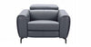 J and M Furniture Chair Lorenzo Power Chair in Blue-Grey | J&M Furniture
