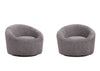 J and M Furniture Chair Moon Fabric Chair in Dark Grey | J&M Furniture