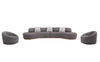 J and M Furniture Chair Moon Fabric Chair in Dark Grey | J&M Furniture