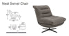 J and M Furniture Chair Nest Swivel Chair in Milk Tea | J&M Furniture