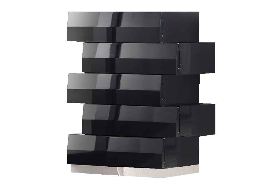 J and M Furniture Chest Milan Chest in Black