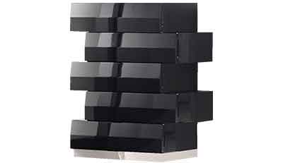 J and M Furniture Chest Milan Chest in Black