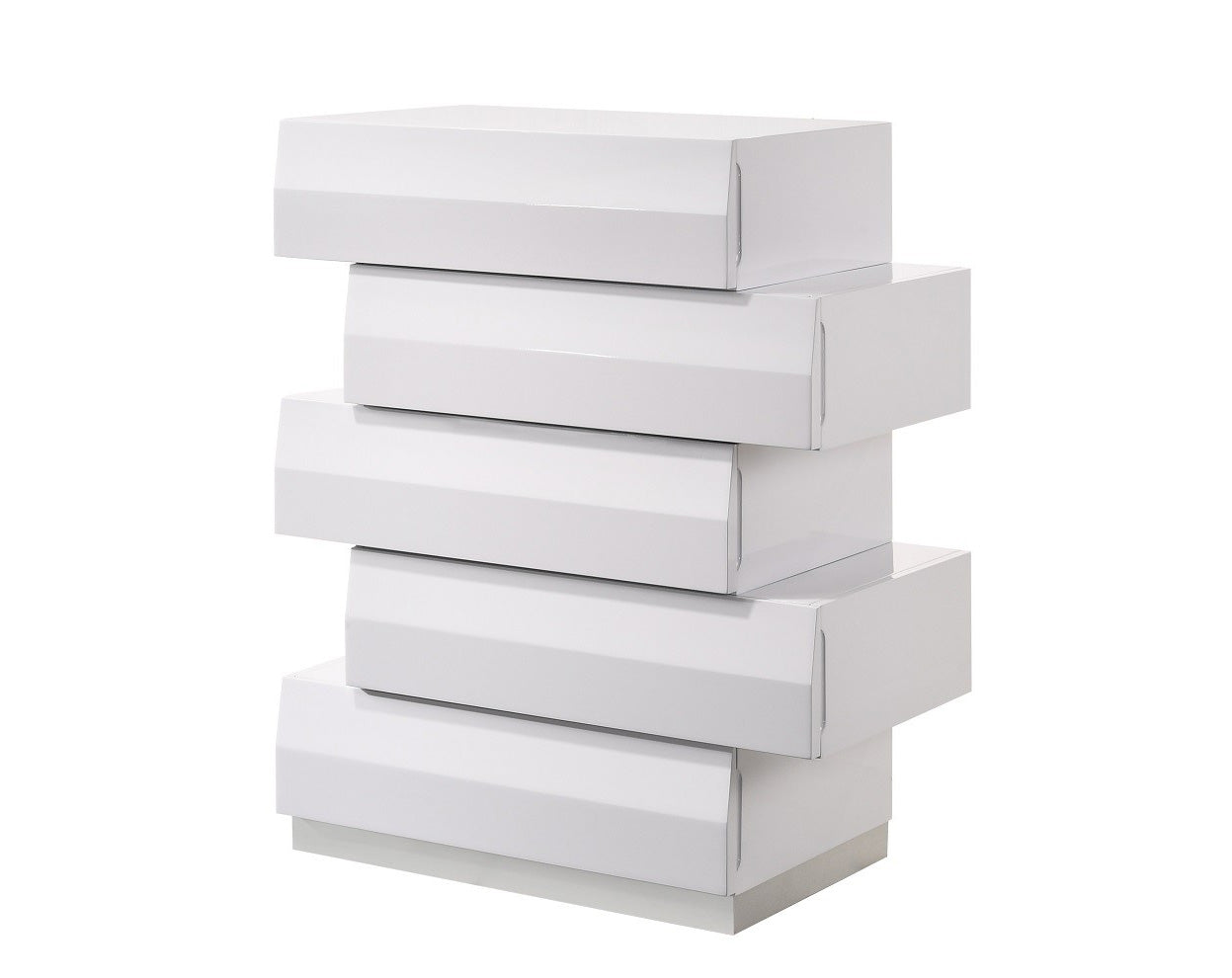 J and M Furniture Chest Milan Chest in White