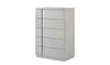 J and M Furniture Chest Palermo Chest in Grey